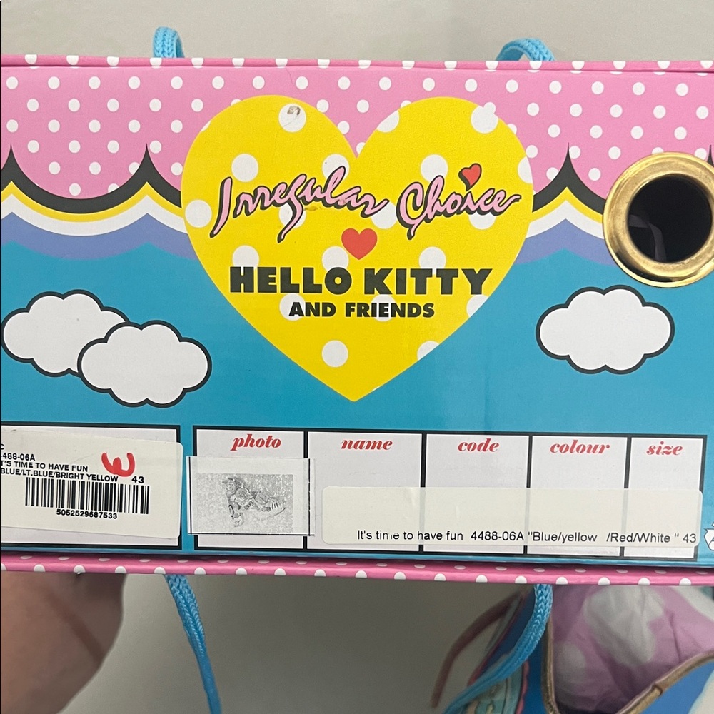 Irregular Choice Hello Kitty Womens Shoes - Multicolor European Size 43 - Picture 5 of 5